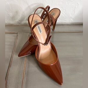 STEVE MADDEN Alessi brown pumps, size 8 with a 4 inch heel.